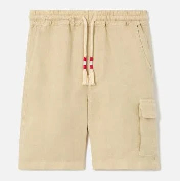 Saint Barth Bermuda Bambino Lino Beige